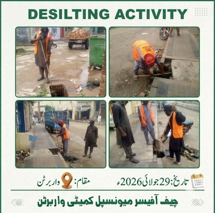Desilting Activity in Mc Warburton